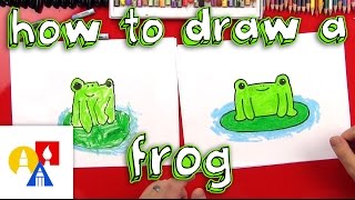 How To Draw A Cartoon Frog [upl. by Hendrick]