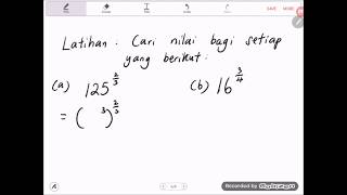 Bab 1 Matematik tingkatan 3 kssm  12E Hukum Indeks Indeks Pecahan [upl. by Hector]