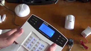 GSM Burglar Alarm Unboxing and Basic Setup [upl. by Anirod]