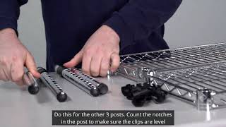 How to Assemble Your Wire Shelving [upl. by Duwe]