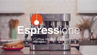 Espressione Stainless Steel Combination Espresso Machine amp 10 Cup Drip Coffee Maker [upl. by Trik]