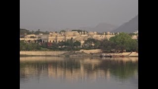 Taj Lake Palace to The Oberoi Udaivilas Udaipur India  Boat Transfer [upl. by Nino]