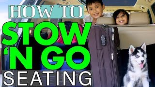 How to use STOWNGO Seating  Chrysler Pacifica  Miami Lakes FL [upl. by Alarick]