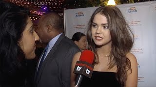 Maia Mitchell Red Carpet Interview quotLooking Ahead Awards 2015quot [upl. by Dnamra]