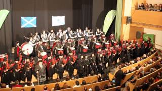 Himno de Galicia  Real Banda de Gaitas de Ourense amp ScottishPower Pipe Band By Alex Righi y Nieves [upl. by Harrell690]