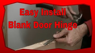 How To Install Hinges On A New Blank Door Installing A Door Hinge [upl. by Ylas]