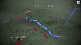 Beaver Dam Creek Richmond Animated Battle Map [upl. by Akinnor]