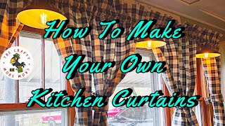 How To Make Your Own Kitchen Curtains [upl. by Rosina]