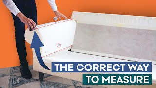 How To Measure A Sofa For A Custom Cover  Comfort Works Sofa Covers [upl. by Nnyltiac]