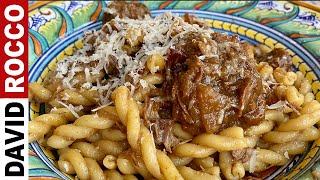 HOW TO MAKE Neapolitan Pasta Genovese  David Roccos Recipes [upl. by Arual965]