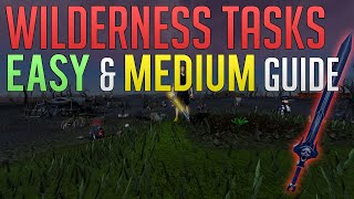 Easy amp Medium wilderness tasks guide  Runescape 3 [upl. by Yarrum314]