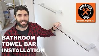 Bathroom Towel Bars and Toilet Paper Holders Quick Tips [upl. by Faxen882]