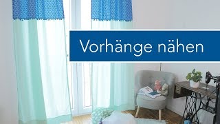 Vorhänge selber nähen fürs Kinderzimmer [upl. by Holladay]