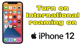 How to turn on international roaming on iPhone 12 [upl. by Broek]