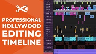 How Professional Hollywood Editors Set Up a Timeline  Video Editing Tutorial [upl. by Anitsim]