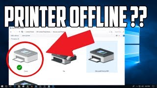 How to Get Your Printer Online in Windows 10 [upl. by Pandora]