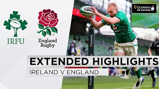 Ireland v England  EXTENDED Highlights  Victory in Standers Last Test  2021 Guinness Six Nations [upl. by Silenay]