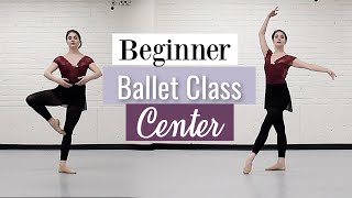 Beginner Ballet Class Center  At Home Workout  Kathryn Morgan [upl. by Carole]