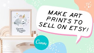 How to Create Digital Art Prints to Sell on Etsy [upl. by Donia]