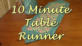 10 Minute Table Runner  The Sewing Room Channel [upl. by Erdrich264]