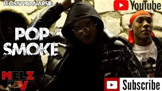 WOO Rapper Pop Smoke Says his opps NEVER Spin amp POLICE rush the interview [upl. by Reltuc865]