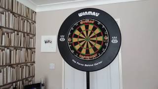 New Dartboard Set Up using Darts Caddy Stand [upl. by Neirad540]