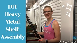 How To Heavy Duty Metal Shelf Assembly [upl. by Mechling]