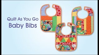 Quilt As You Go Baby Bibs [upl. by Ayvid]