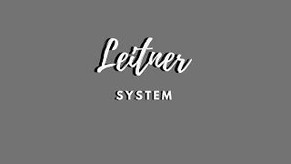 Study Technique Leitner System [upl. by Aener]