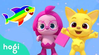 Hogi and Baby Shark Learn Colors amp Sing Along  Compilation  Nursery Rhymes  Hogi Kids Song [upl. by Gaylord]