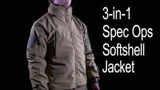 3in1 Spec Ops Soft Shell Jacket Rothco Product Breakdown [upl. by Nirihs199]