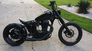 BOBBER BUILD Suzuki S40 Part 1 [upl. by Arvind485]