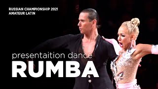 RUMBA  Basic steps  The best 15th Russian dance couples 2021 [upl. by Pinebrook48]