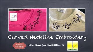 Curved Neckline Embroidery [upl. by Ahcrop]