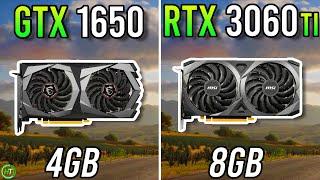 GTX 1650 vs RTX 3060 Ti  Really Big Difference [upl. by Tumer741]