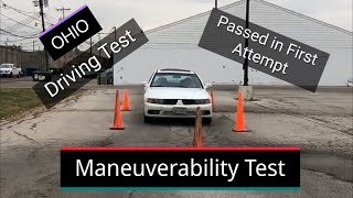 How to pass Maneuverability Test Ohio  Ohio Maneuverability Test  Driver license Test [upl. by Iznekcam]