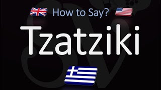 How to Pronounce Tzatziki Sauce CORRECTLY [upl. by Gerbold]