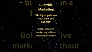 Guerrilla Marketing [upl. by Yrogreg]