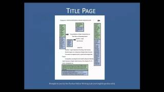 Purdue OWL APA Formatting  The Basics [upl. by Tomaso]