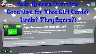 Microsoft Rewards Xbox Gift Cards Auto Redeem Overview  A Good Deal How Long to Get Expirations [upl. by Esetal314]