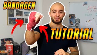 Boxbandagen richtig binden Schritt für Schritt Anleitung  3 Tipps  RINGLIFE [upl. by Nila263]