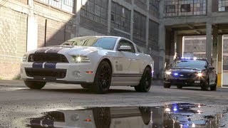 2013 Ford Shelby GT500 vs Cop Cars Police Chase  The Downshift Episode 17 [upl. by Anirak]