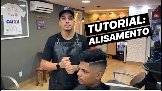 TUTORIAL ALISAMENTO EM CABELO MASCULINO AMÔNIA [upl. by Tomi]