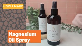 Making Magnesium Oil Spray  quotrecipequot in description [upl. by Jaella]