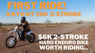 Kayo KT 250 2Stroke Ride Review  Sub 6k Enduro Motorcycle [upl. by Neb681]