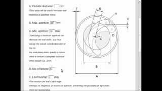 Iris Calculator  Design mechanical iris diaphragm apertures [upl. by Duwad580]