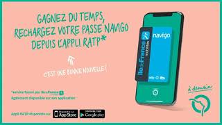 Recharger son passe Navigo avec lappli RATP cest désormais possible avec un iPhone   RATP [upl. by Hoffarth]