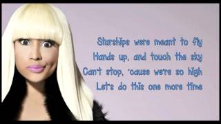 Nicki Minaj Starships lyrics Clean Version [upl. by Pallas]