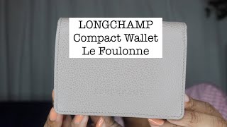 Longchamp Compact Wallet LE FOULONNÉ [upl. by Anelis]