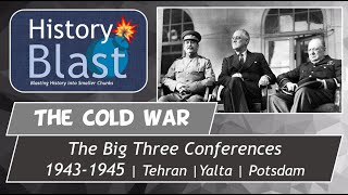 The Big Three Conferences  Tehran Yalta Potsdam  WW2 Ends Cold War Begins [upl. by Eintirb82]